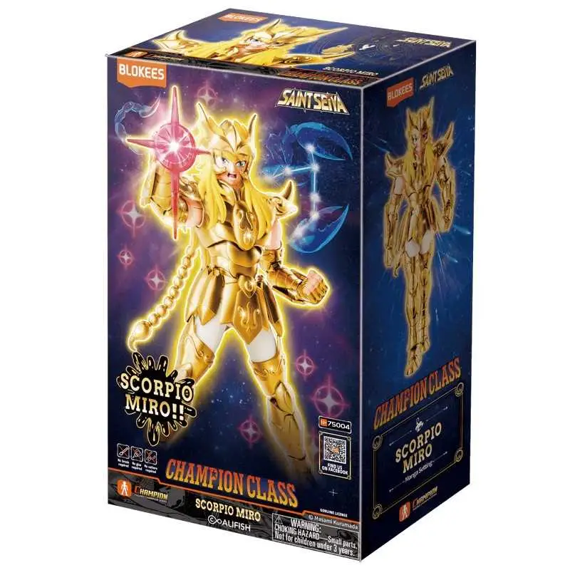 Blokees Champion Class Scorpio Milo - Saint Seiya Jusqu'à Épuisement Des Stocks