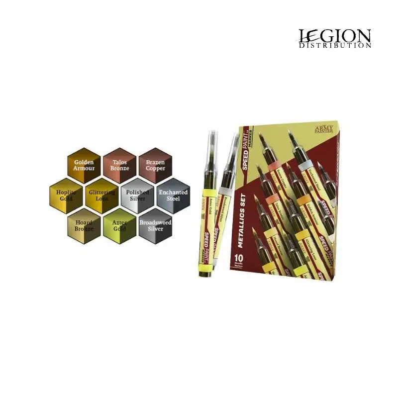Préco - Army Painter - Speedpaint Markers Metallic Set Soldes