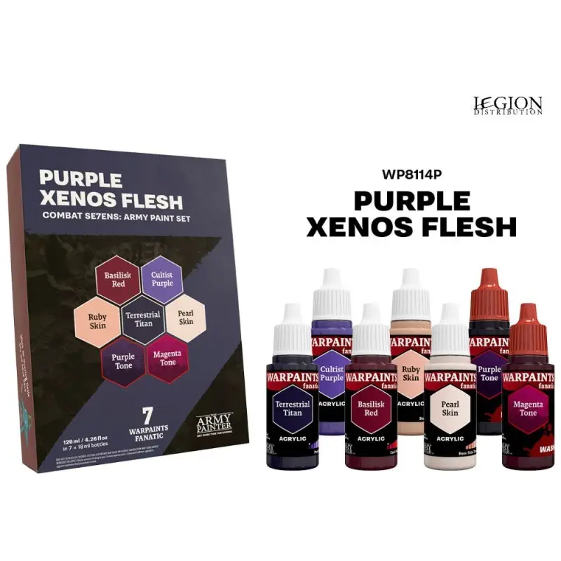 Army Painter – Combat Se7en – Purple Xenos Flesh Paiement Sécurisé