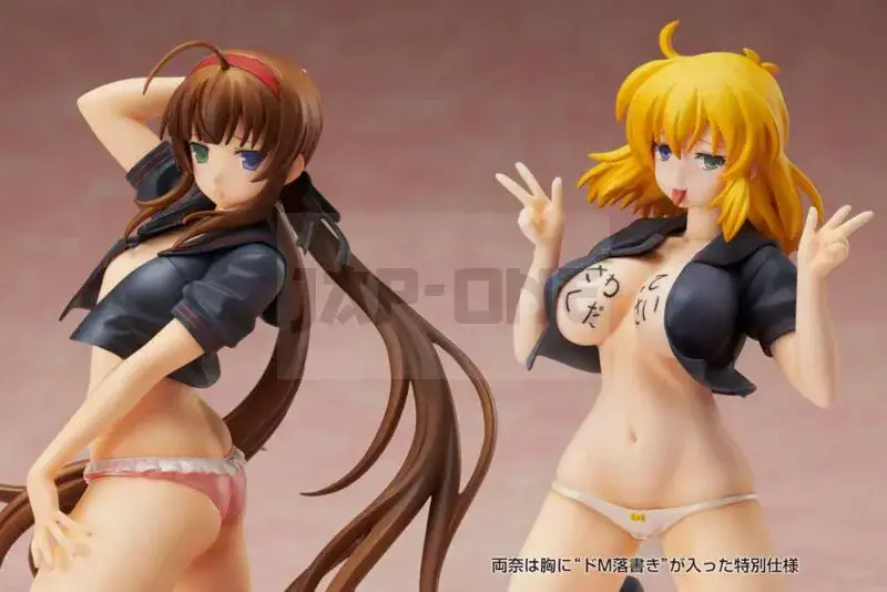 Senran Kagura Newwave Gburst Figurines Pvc 1/10 Ryobi X Ryona Bare Body Sailor Uniform Ver. 19 Cm Offre Spéciale