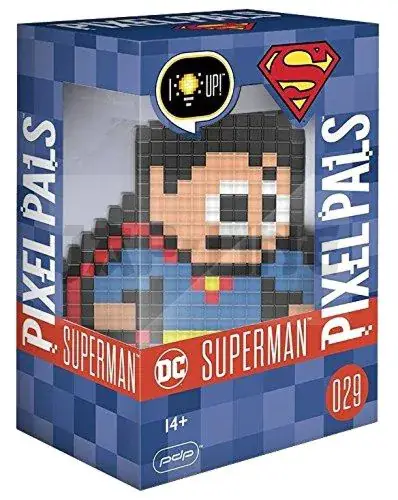 Pixel Pals Light Up Collectible Figurines – Superman Pas Cher