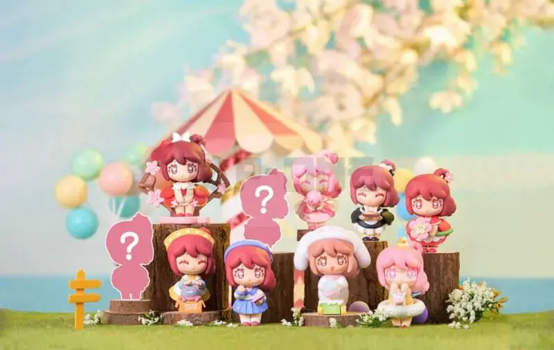 Hello Mini World Pack 8 Mini Figurines Change! Cherry Blossom Girl 8 Cm Prix Cassé