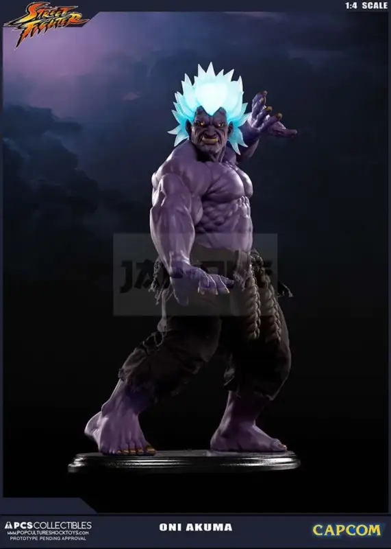 Dernière Chance Street Fighter Oni Akuma 1/4 Statue 45 Cm