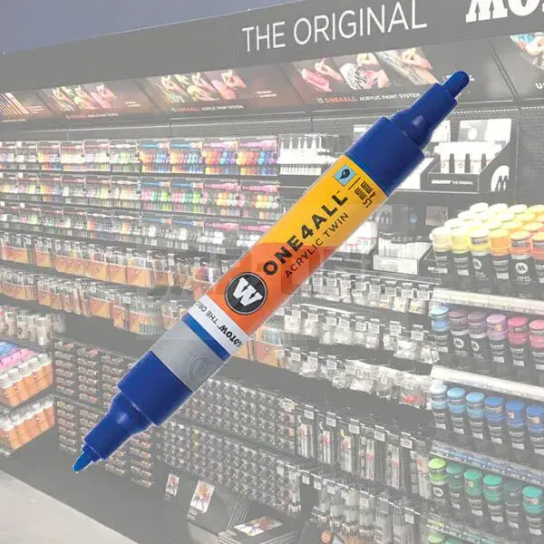 Molotow Acrylic Marker One4All Twin 1,5/4mm 204 True Blue Paiement Sécurisé