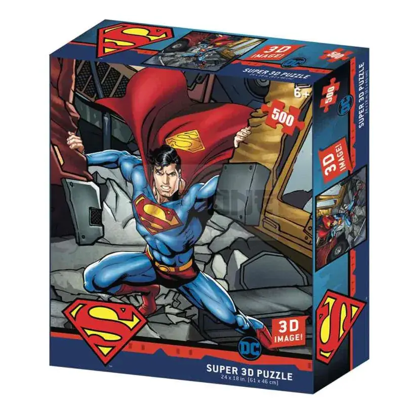 Superman Puzle Lenticular 500 Piezas Dc Comics Bon Marché