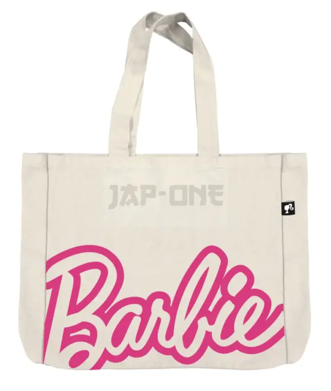 Commander Vite Barbie – Logo – Grand Sac En Toile – 46X40,5X10Cm
