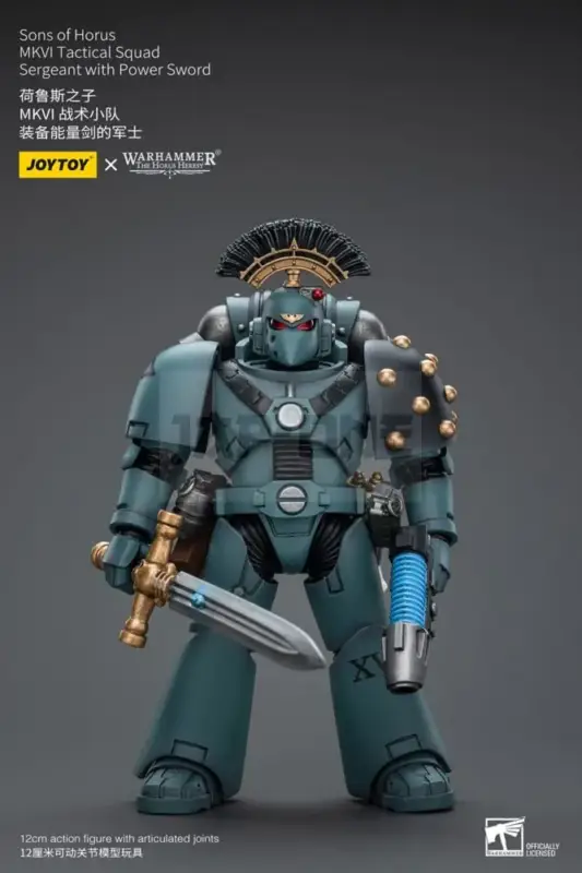Warhammer The Horus Heresy Figurine 1/18 Sons Of Horus Mkvi Tactical Squad Sergeant With Power Sword 12 Cm Usine Directe