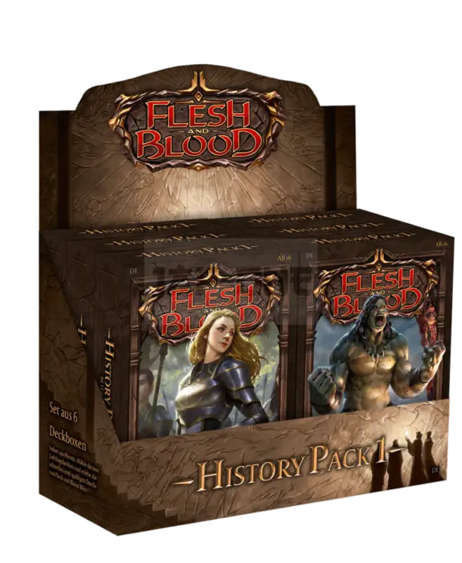 Flesh & Blood Tcg – History Pack 1 Blitz Decks Display (6 Decks) – De Vente Directe