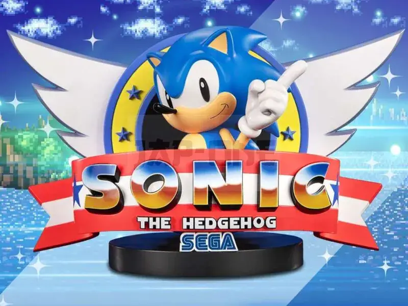 Sonic The Hedgehog Title Screen Statue Bon Marché