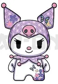 Sanrio Peluche Dznr Kuromi Asanoha Edition 18 Cm Affaire À Saisir