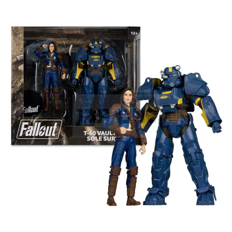 Fallout 4 – T-60 Vault Tec & Sole Survivor – Pack 2 Figurine 18Cm Réduction