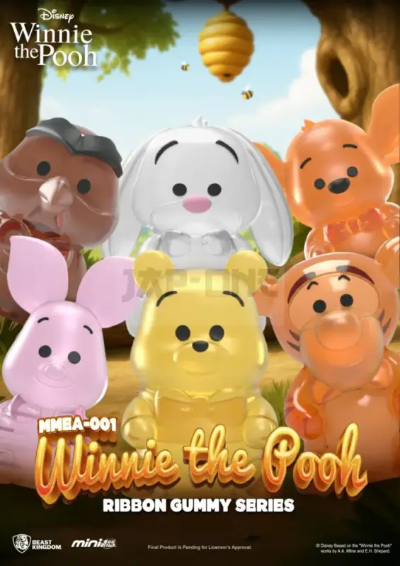 Winnie L&rsquo;Ourson – Ribbon Gummy Series -Set 24 Figurine Blind Box 3.5Cm Produit De Marque
