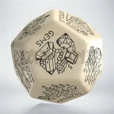 Certifié Treasure Generator Die: Beige&Black