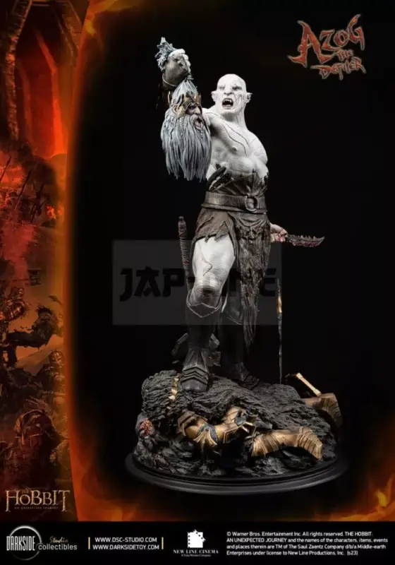 Bon Marché Le Hobbit Un Voyage Figurine 1/3 Ms Series Azog The Defiler John Howe Signature Edition 90 Cm