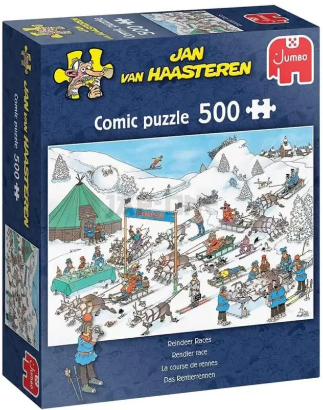 Retour Gratuit Jan Van Haasteren – Reindeer Races – 500Pcs