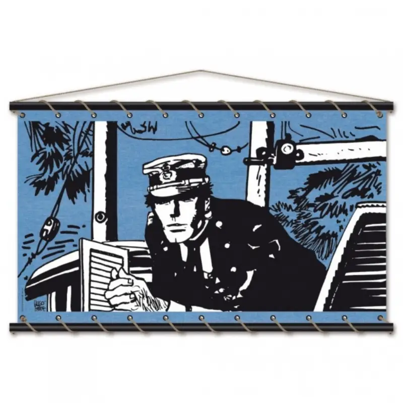 Dernière Chance Toile tendue coton Corto Maltese – Port Ducal – bleu