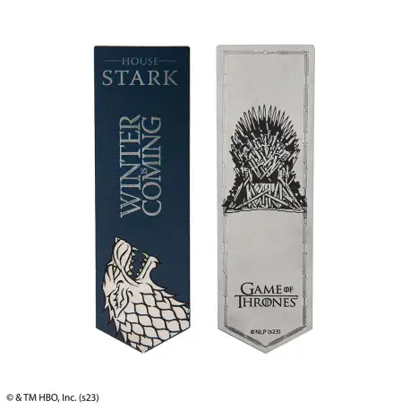 Marque Marque-page métal Game of Thrones Stark