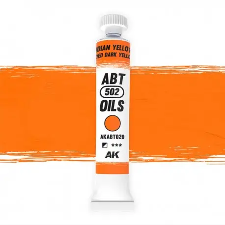 Vente Flash Peinture à l'huile ABT502 Indian Yellow/Faded Dark Yellow pour Modélisme