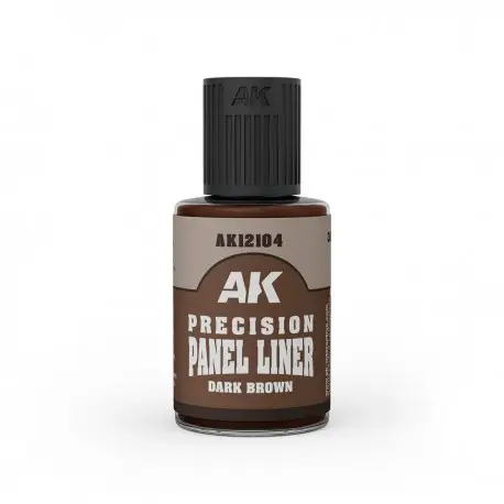 Offre Exclusive Liner de Précision Marron Foncé AK-Interactive 30 ml