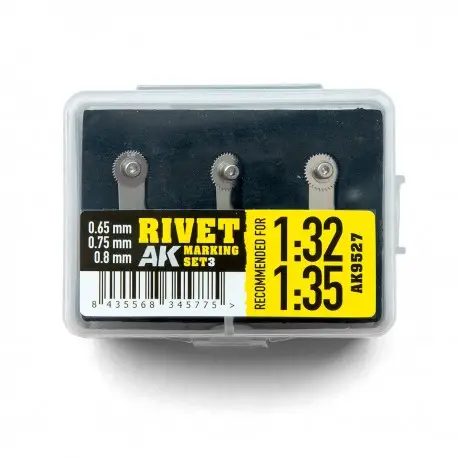 Soldes Jeu de Marquage de Rivets pour Échelles 1:32 et 1:35 - AK Interactive