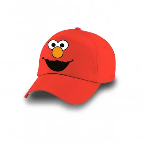 Marque Casquette Enfant Rouge Elmo de Rue Sésame en Coton