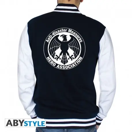 Petit Prix Veste One Punch Man Hero Association Homme Bleu/Blanc